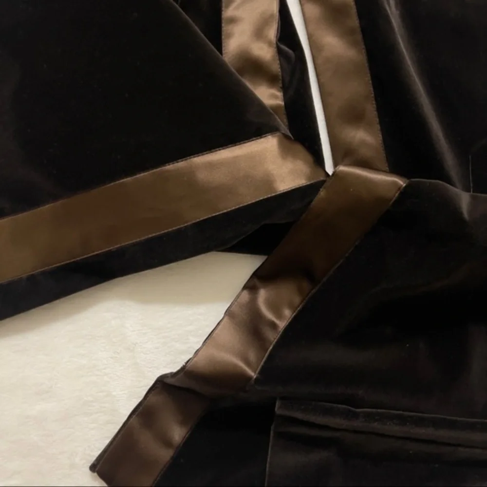Neil Barrett Womens Dark Brown Velvet Pants Size 44 Italy